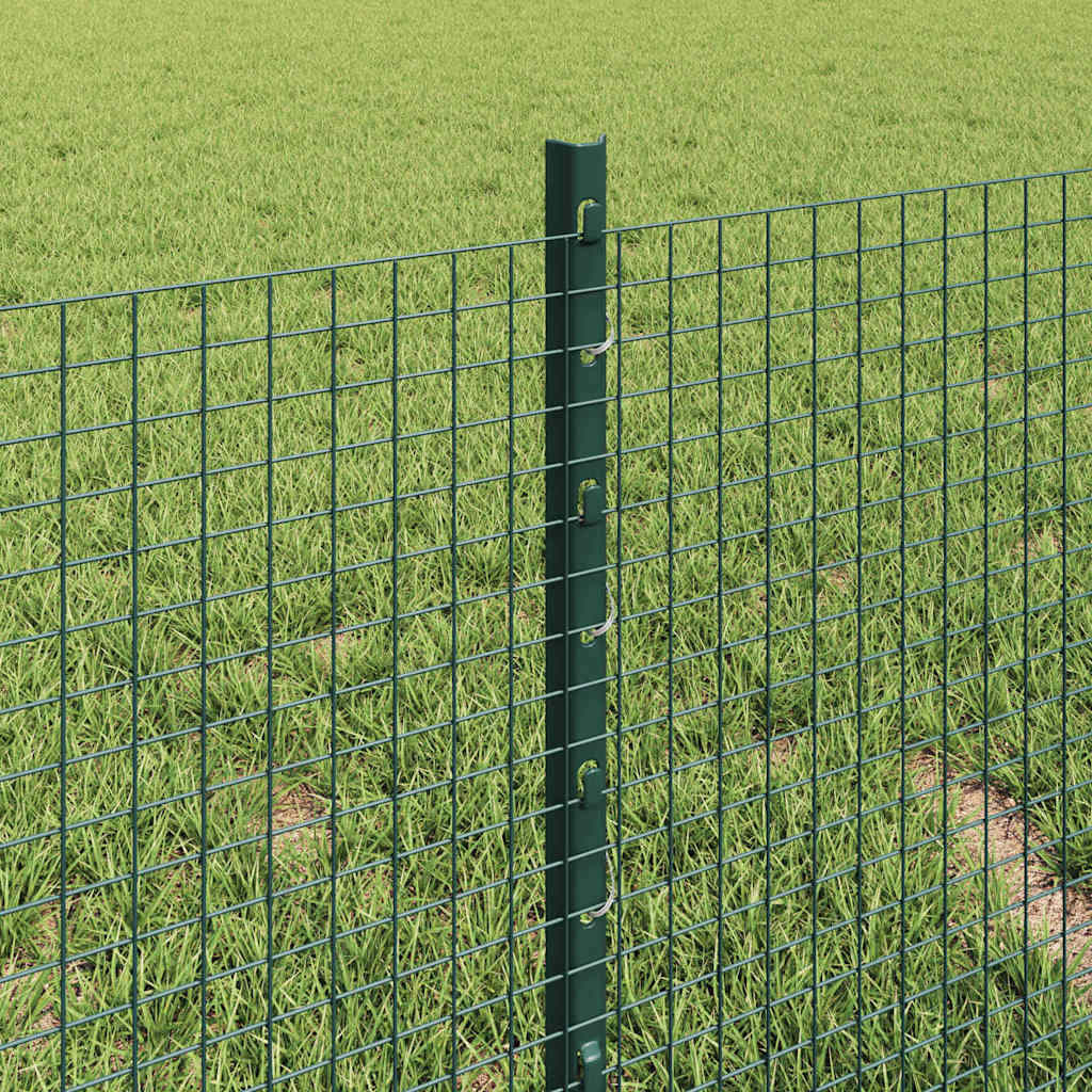 Hegesztett drótkerítés oszlopokkal 10 x 0,4 m Zöld Háló