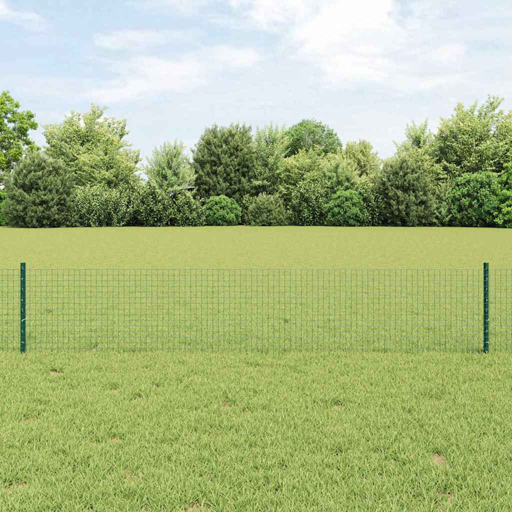 Hegesztett drótkerítés oszlopokkal 10 x 0,4 m Zöld Háló