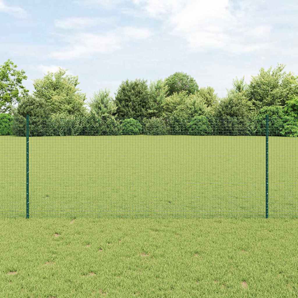Hegesztett drótkerítés oszlopokkal 10 x 1 m Horganyzott Acél