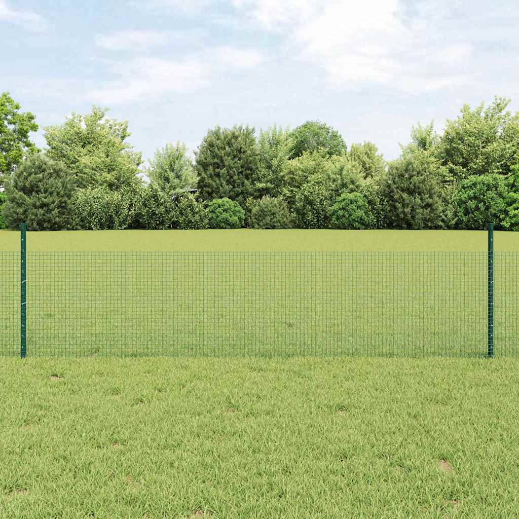 Hegesztett drótkerítés oszlopokkal 25 x 0,5 m Horganyzott Acél