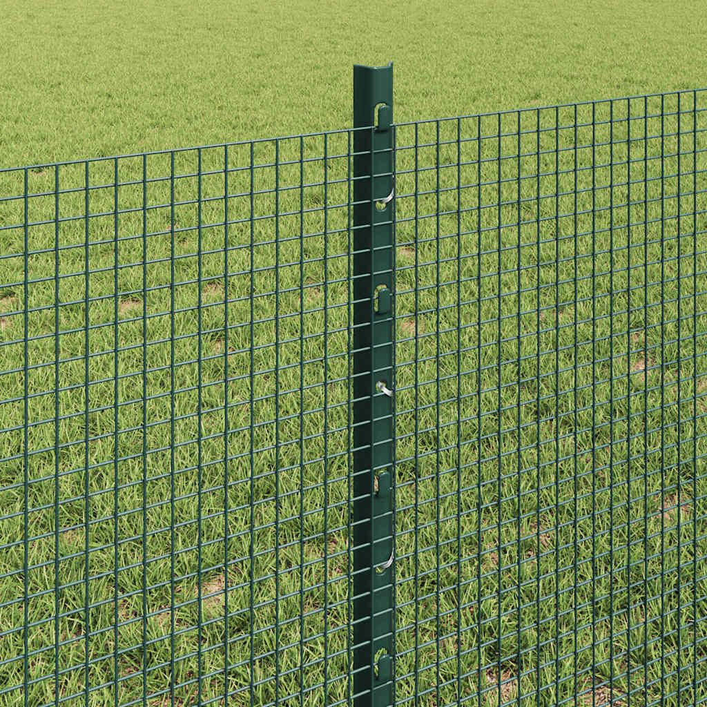 Hegesztett drótkerítés oszlopokkal 25 x 0,6 m Zöld Háló