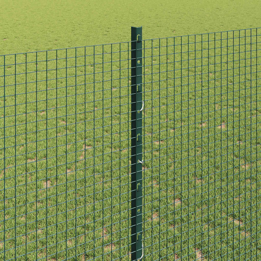 Hegesztett drótkerítés oszlopokkal 25 x 1,4 m Zöld Háló