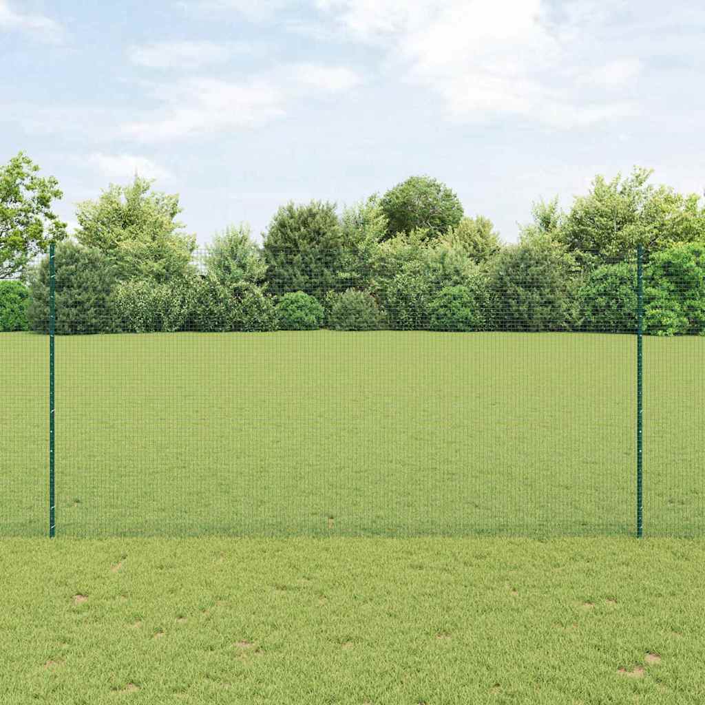 Hegesztett drótkerítés oszlopokkal 25 x 1,5 m Horganyzott Acél