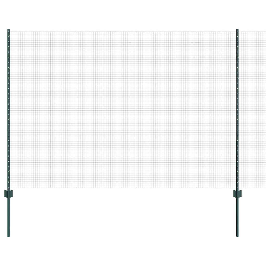 Hegesztett drótkerítés oszlopokkal 25 x 1,5 m Horganyzott Acél