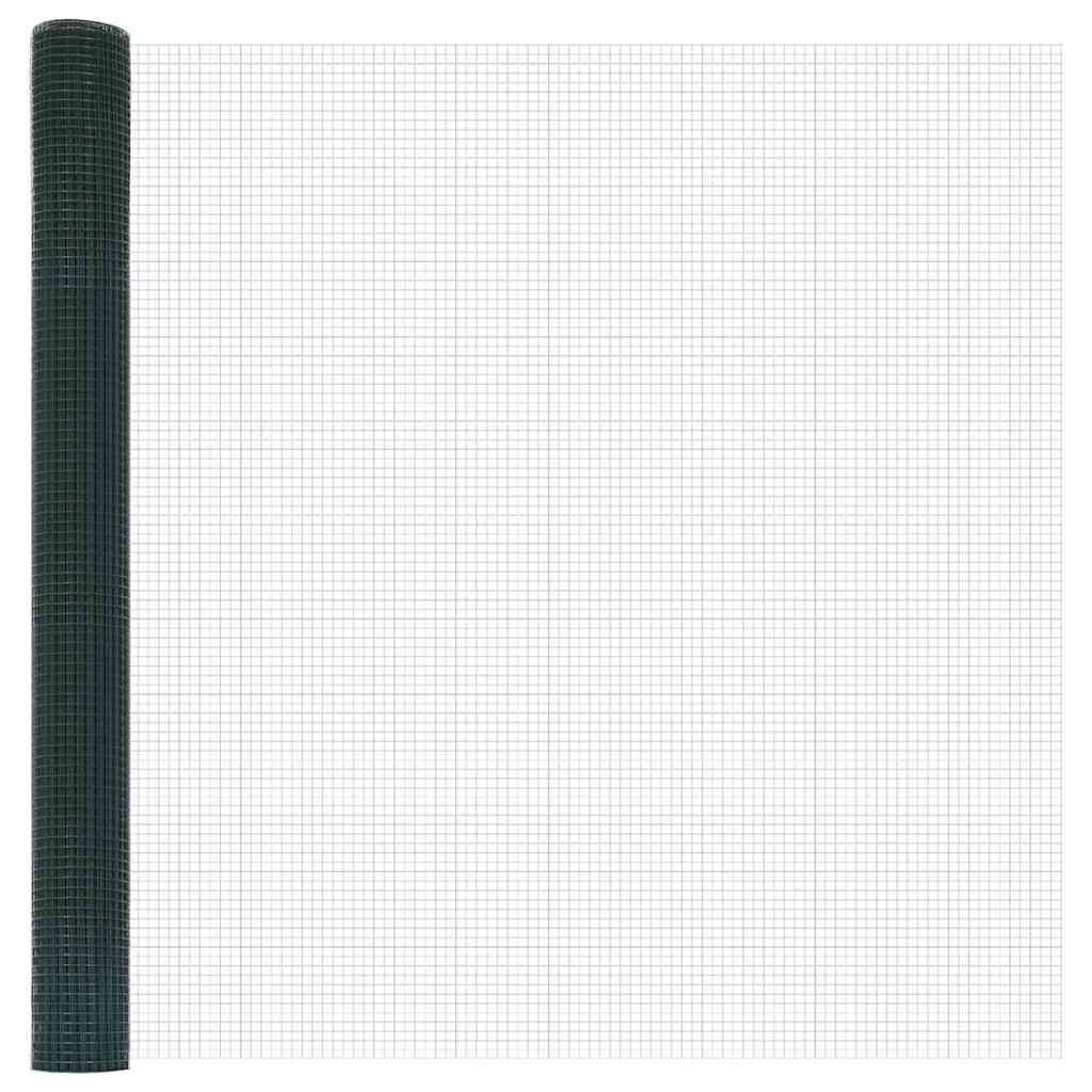 Hegesztett drótkerítés oszlopokkal 25 x 1,5 m Horganyzott Acél