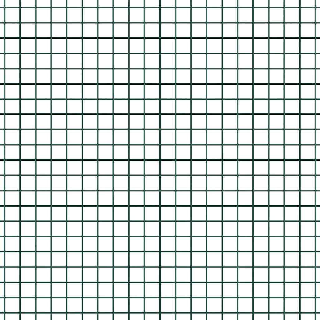 Hegesztett drótkerítés oszlopokkal 25 x 1,6 m Zöld Háló
