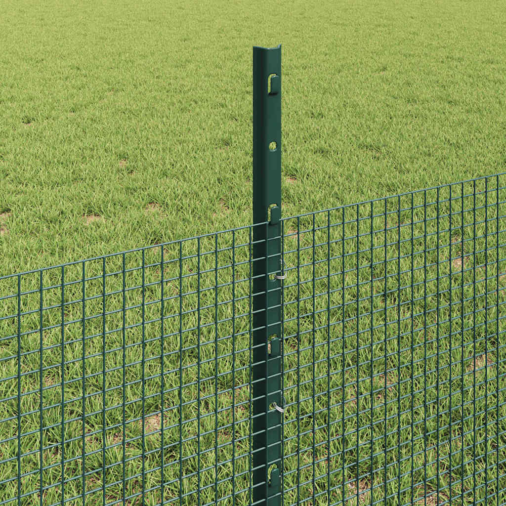 Hegesztett drótkerítés oszlopokkal 50 x 0,5 m Zöld Háló