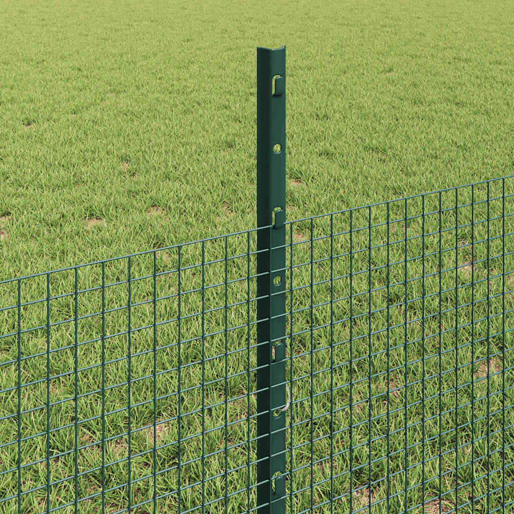 Hegesztett drótkerítés oszlopokkal 50 x 0,5 m Zöld Háló