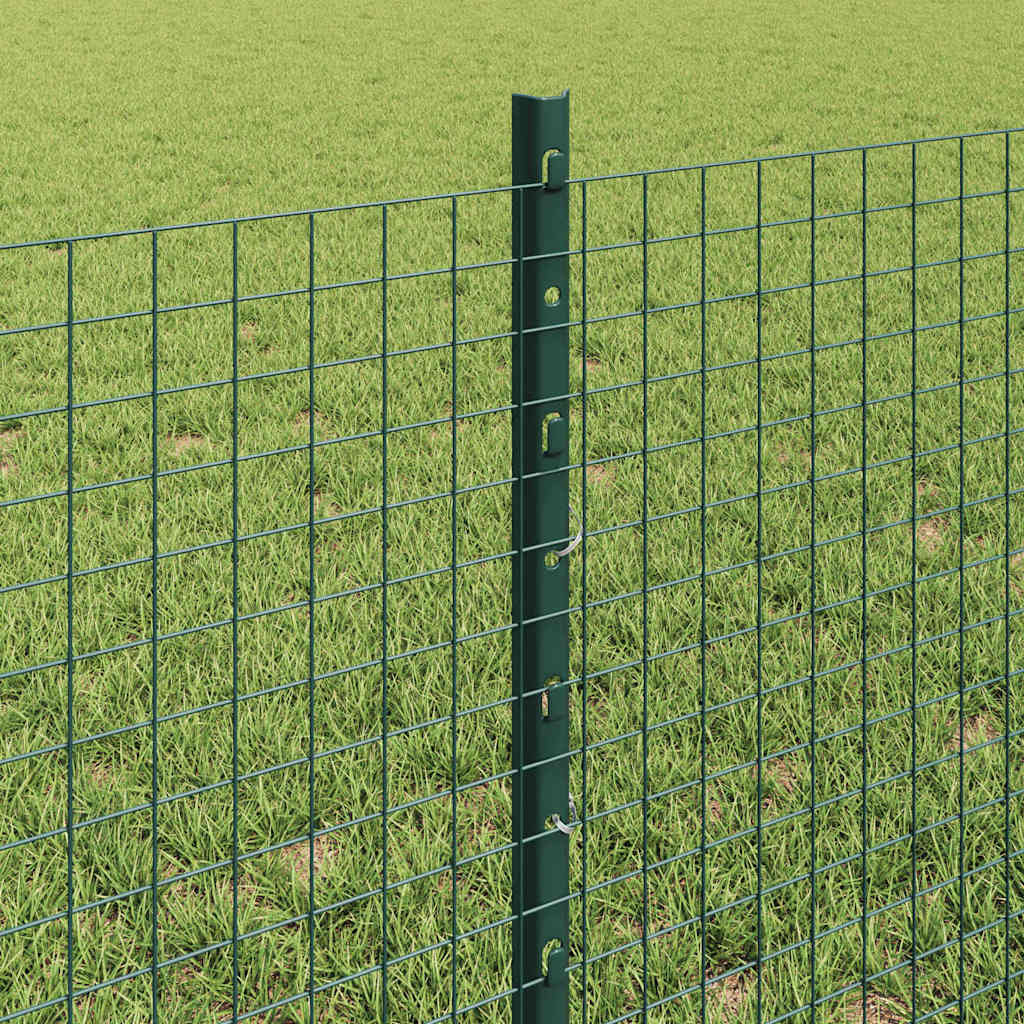 Hegesztett drótkerítés oszlopokkal 50 x 0,6 m Zöld Háló