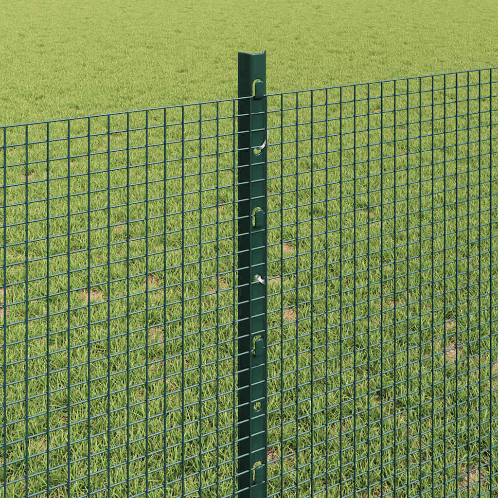 Hegesztett drótkerítés oszlopokkal 50 x 0,8 m Zöld Háló