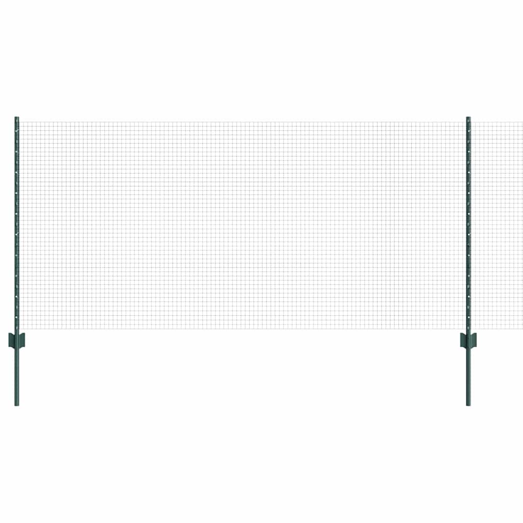 Hegesztett drótkerítés oszlopokkal 50 x 1 m PVC-bevonatos acél