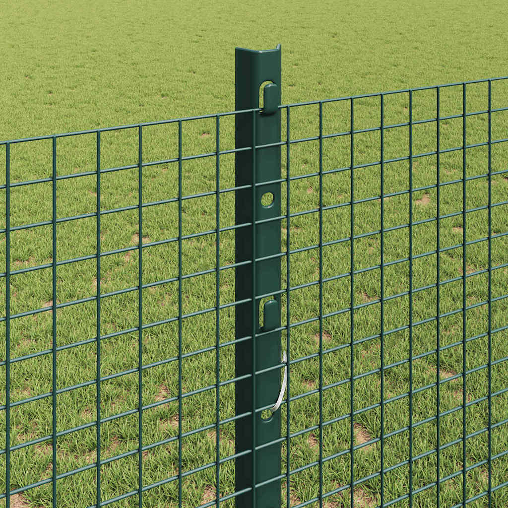 Hegesztett drótkerítés oszlopokkal 50 x 1,2 m Zöld Háló