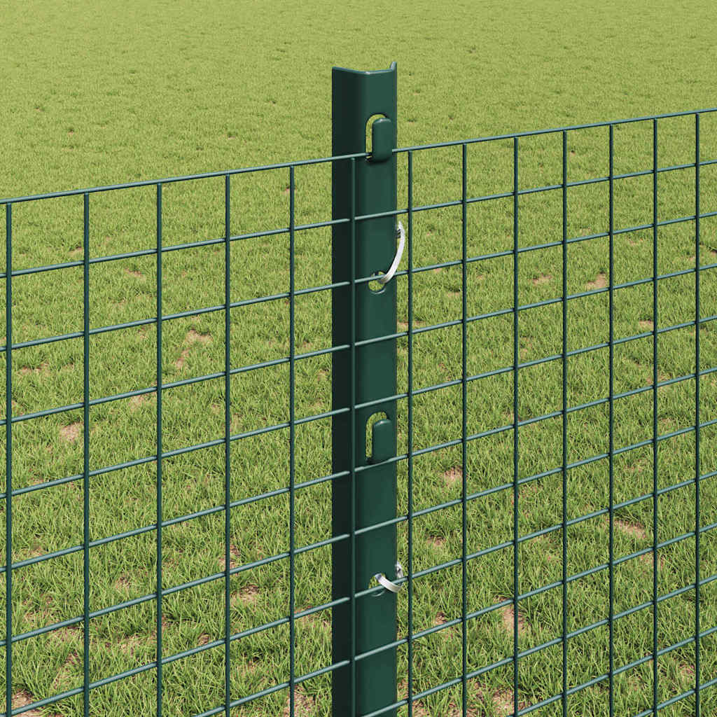 Hegesztett drótkerítés oszlopokkal 50 x 1,2 m Zöld Háló