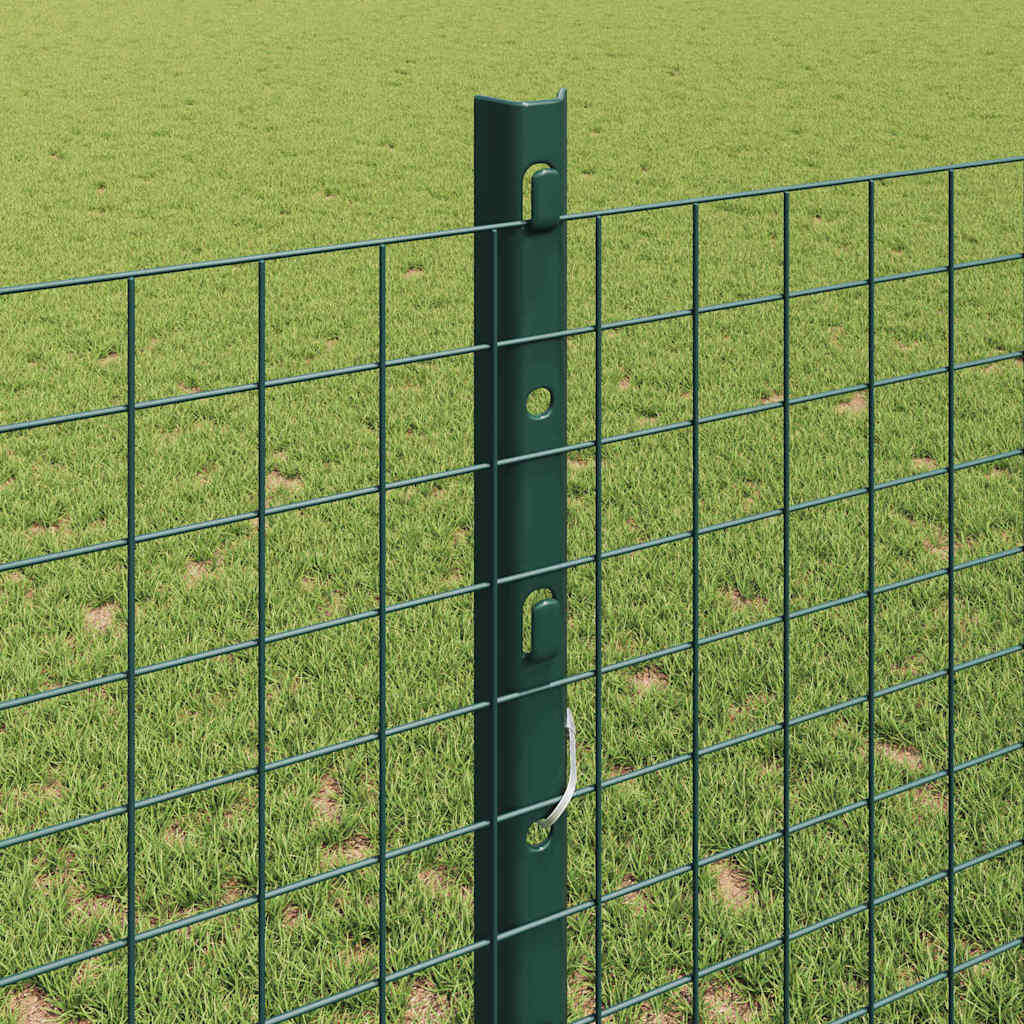 Hegesztett drótkerítés oszlopokkal 50 x 1,2 m Zöld Háló