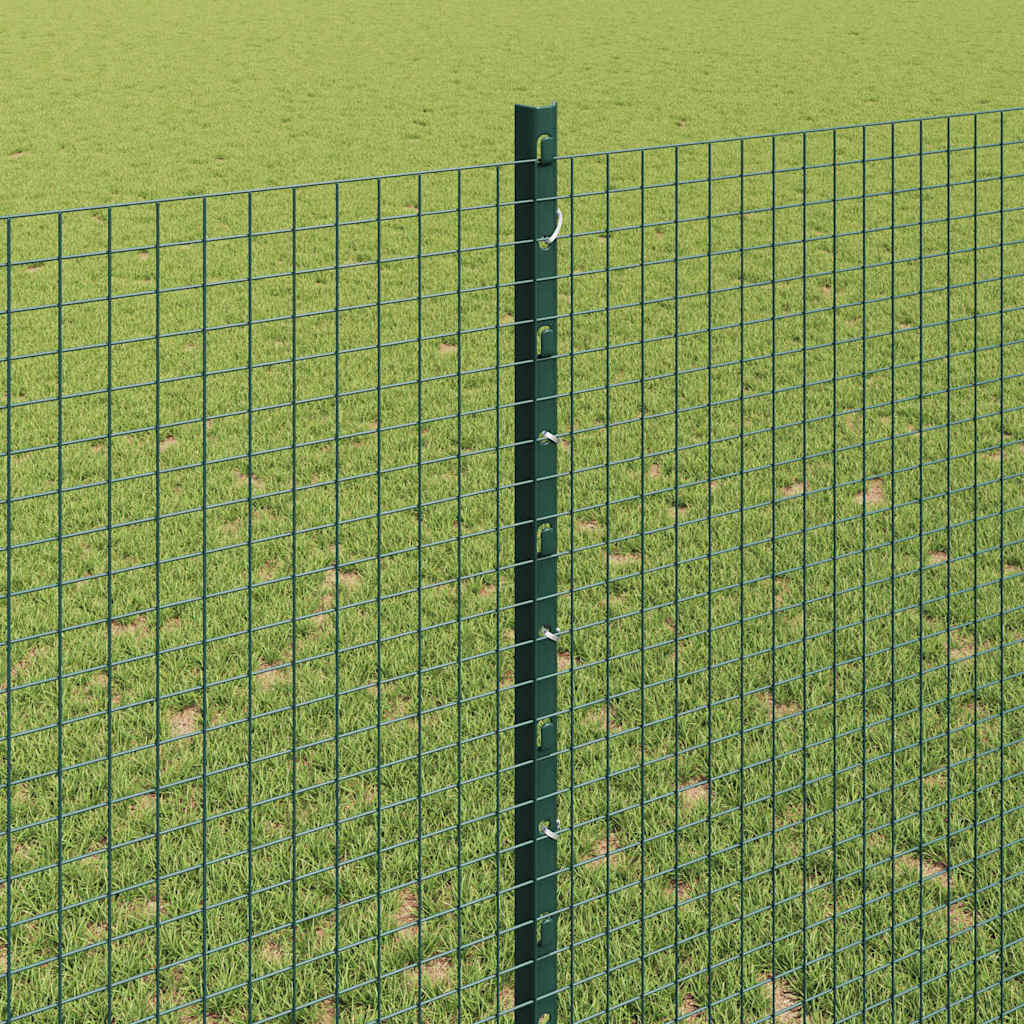 Hegesztett drótkerítés oszlopokkal 50 x 1,4 m Zöld Háló