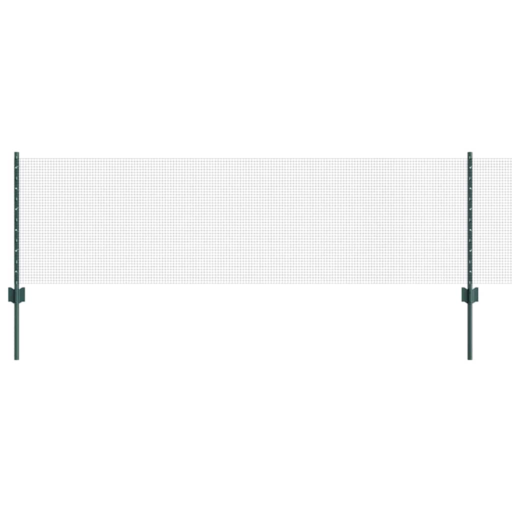 Hegesztett drótkerítés oszlopokkal 100 x 0,6 m Zöld Háló