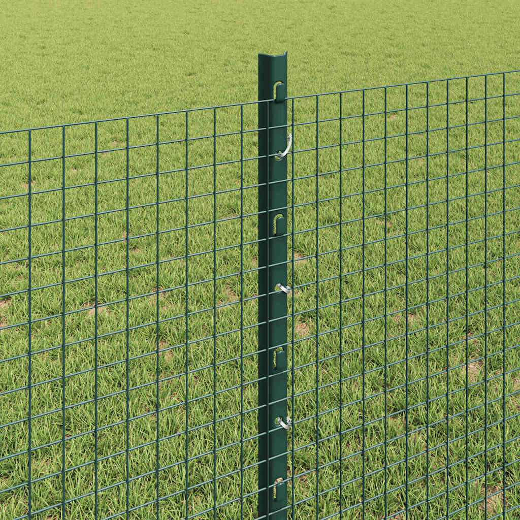 Hegesztett drótkerítés oszlopokkal 100 x 0,8 m Zöld Háló