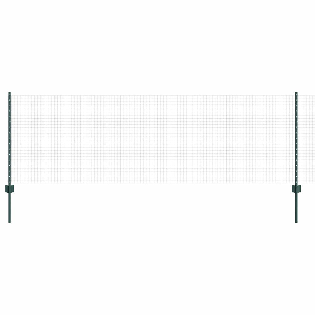 Hegesztett drótkerítés oszlopokkal 100 x 0,8 m Zöld Háló