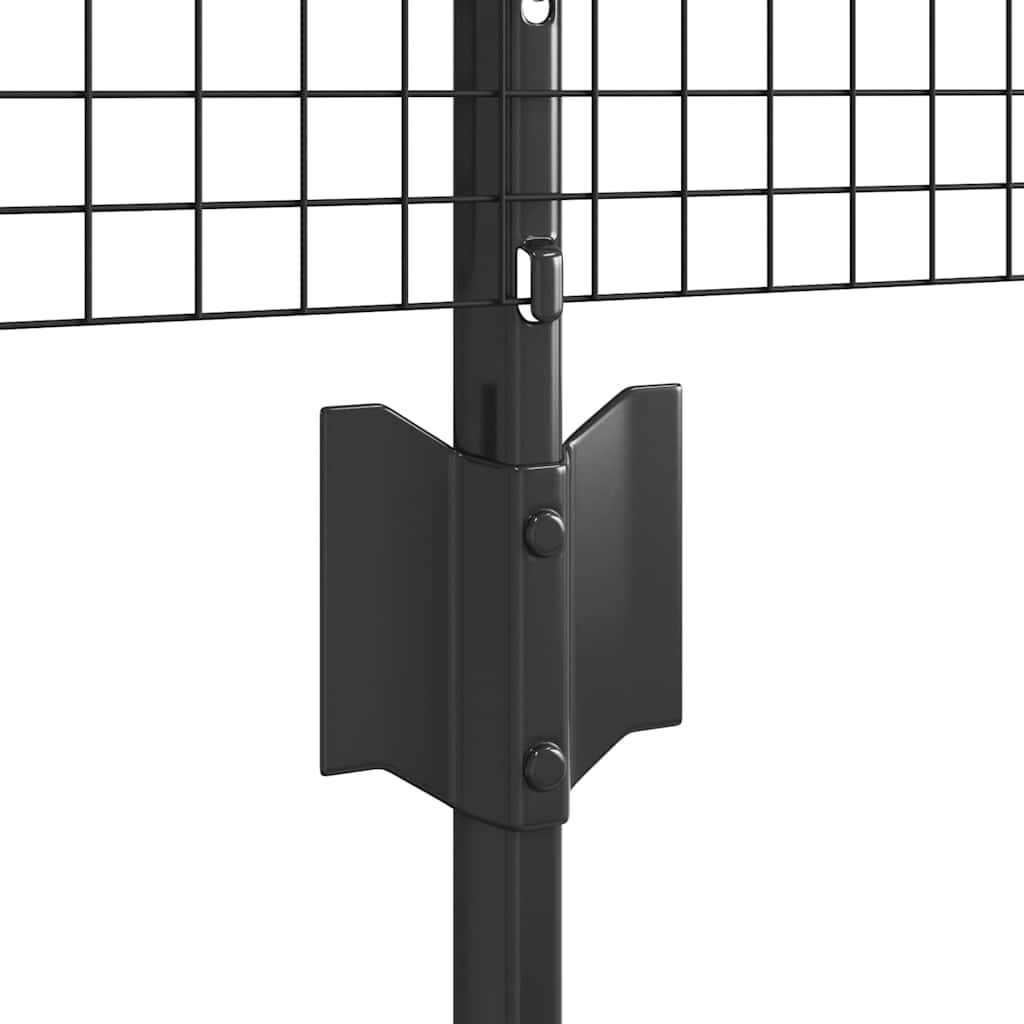 Hegesztett drótkerítés oszlopokkal 10 x 0,4 m Szürke Háló