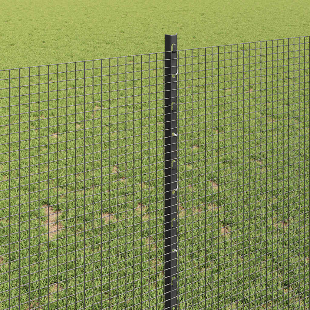 Hegesztett drótkerítés oszlopokkal 10 x 1 m Horganyzott Acél