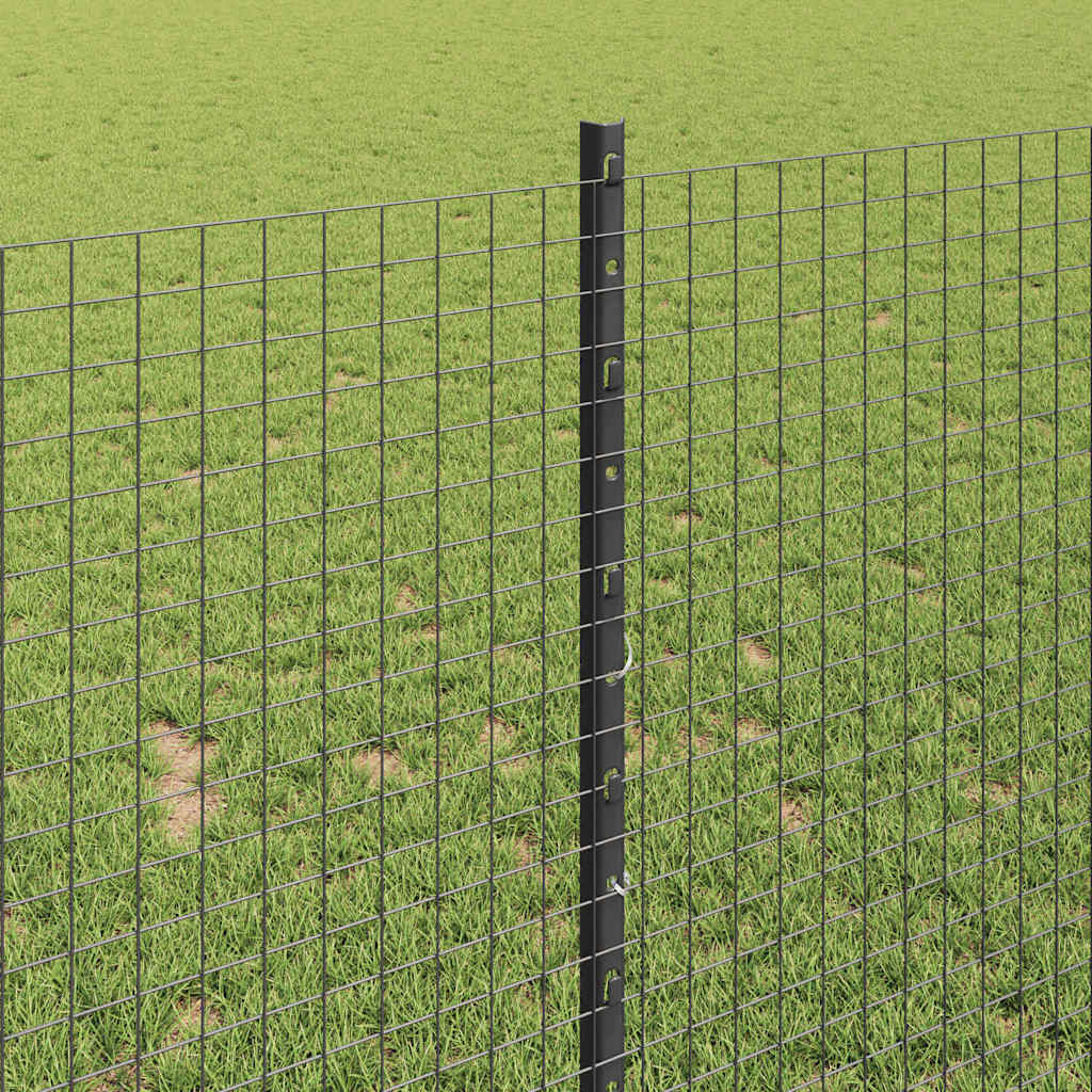 Hegesztett drótkerítés oszlopokkal 10 x 1 m Horganyzott Acél