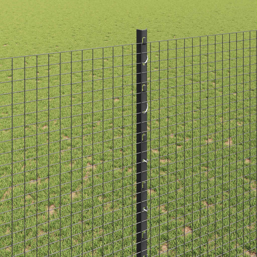 Hegesztett drótkerítés oszlopokkal 10 x 1,5 m Horganyzott Acél