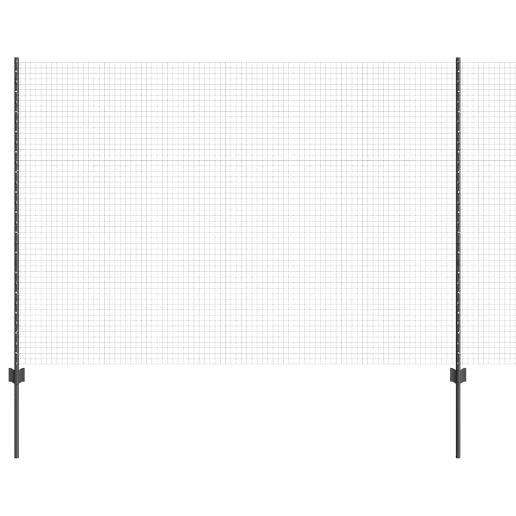 Hegesztett drótkerítés oszlopokkal 25 x 1,5 m Horganyzott Acél