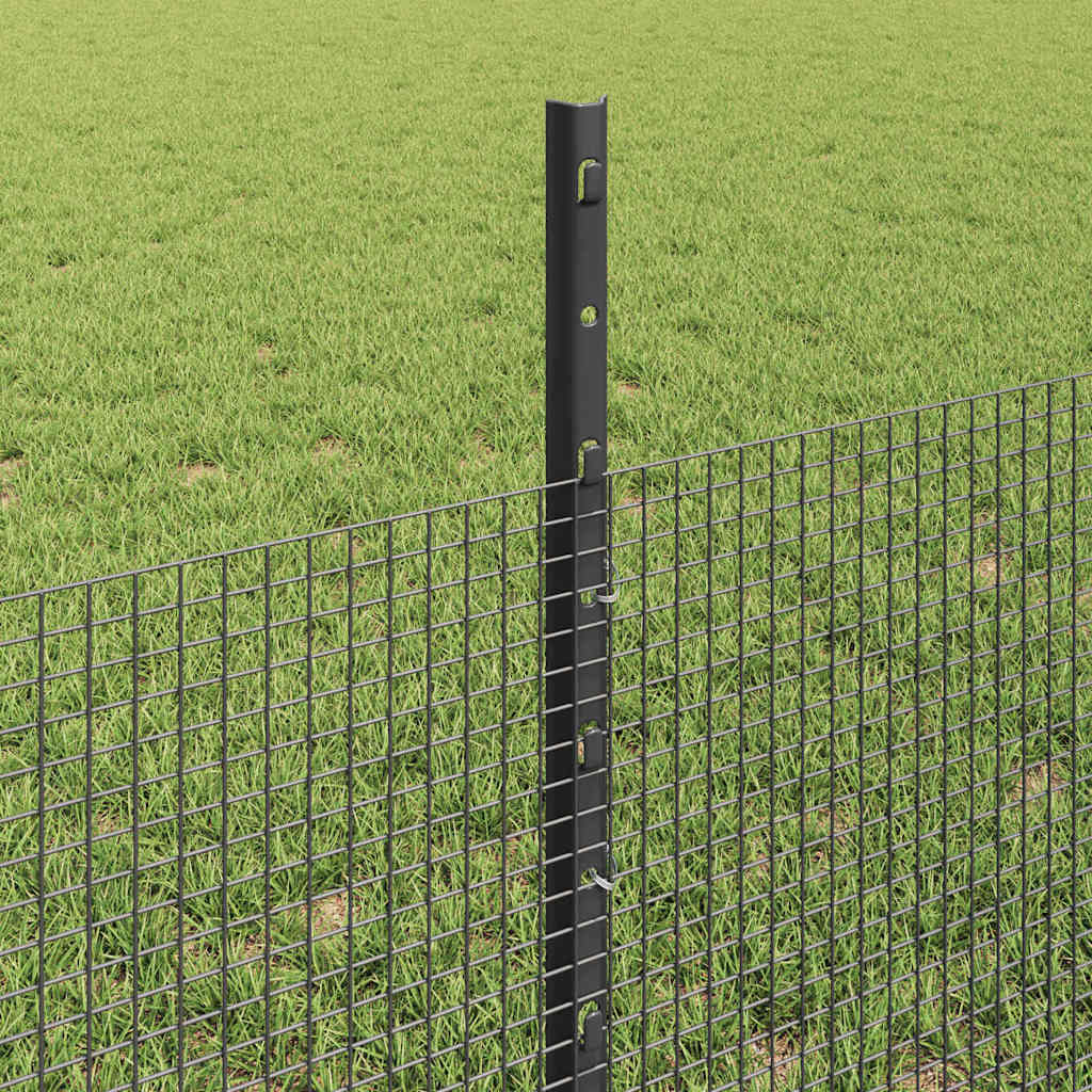 Hegesztett drótkerítés oszlopokkal 50 x 0,5 m Szürke Háló