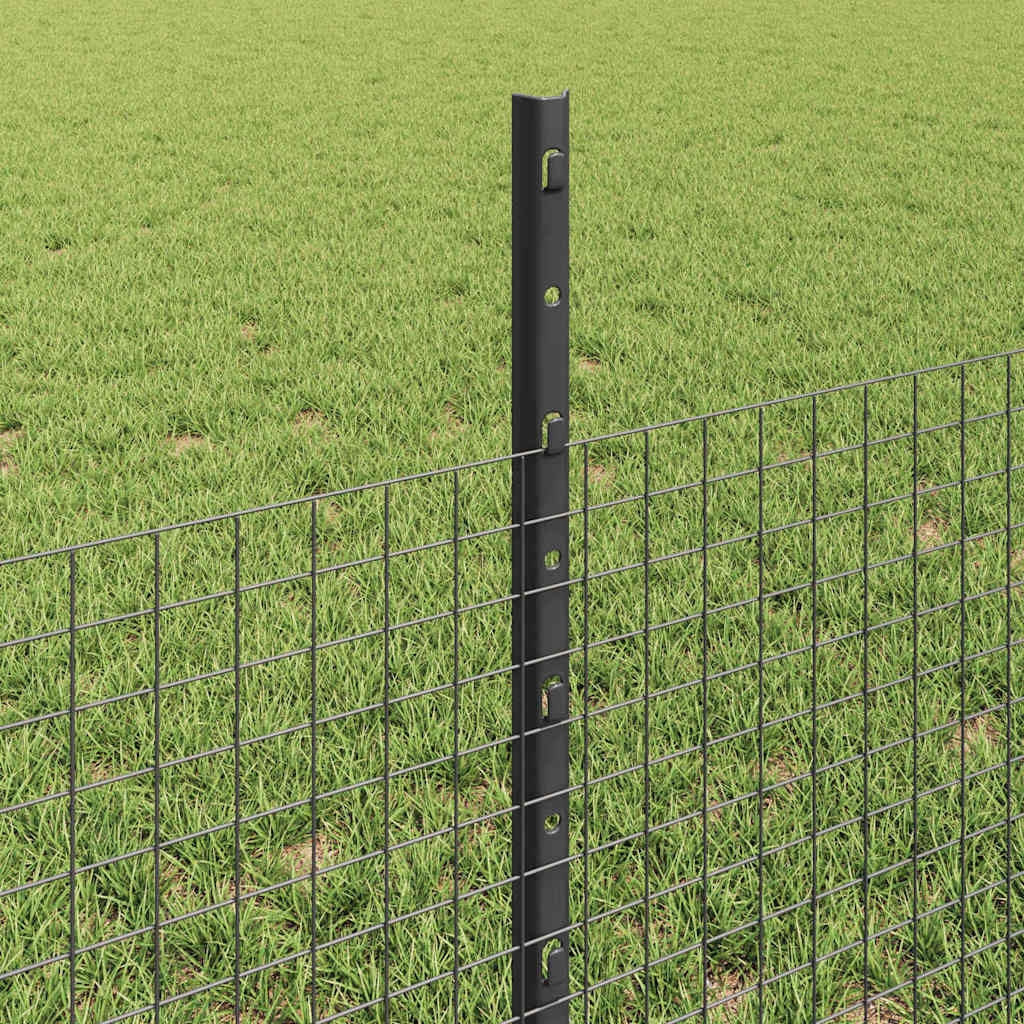 Hegesztett drótkerítés oszlopokkal 50 x 0,5 m Szürke Háló