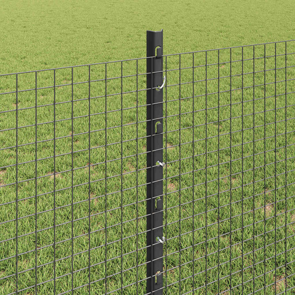 Hegesztett drótkerítés oszlopokkal 50 x 0,8 m Szürke Háló