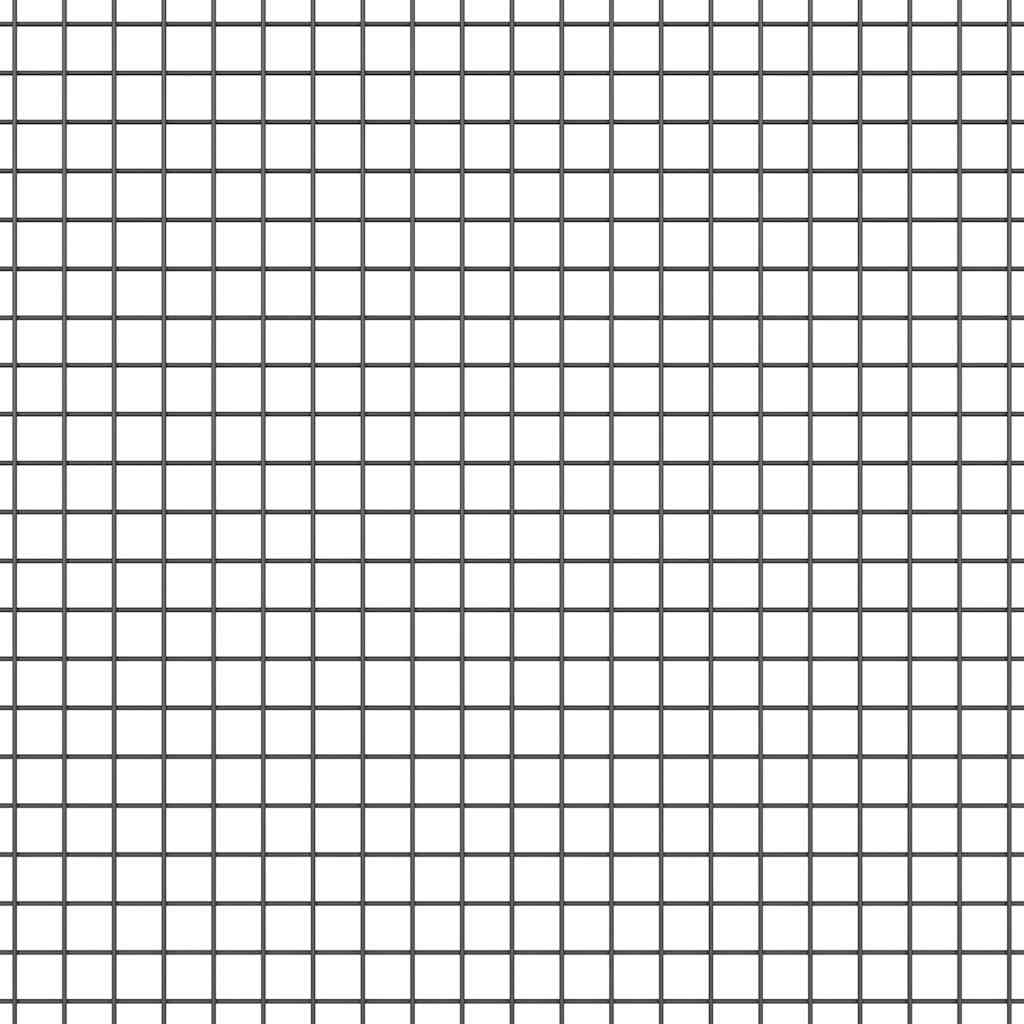 Hegesztett drótkerítés oszlopokkal 50 x 1,2 m Szürke Háló