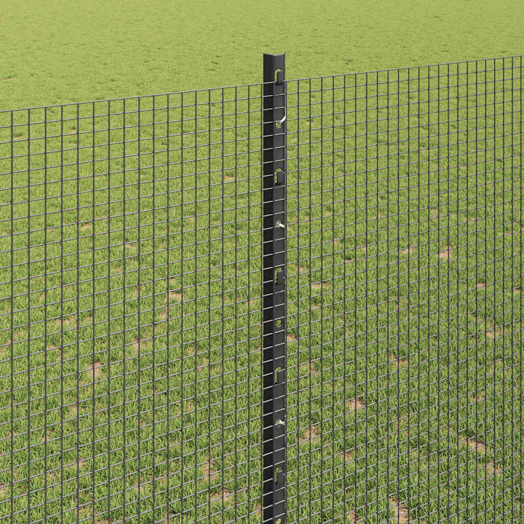 Hegesztett drótkerítés oszlopokkal 50 x 1,4 m Szürke Háló