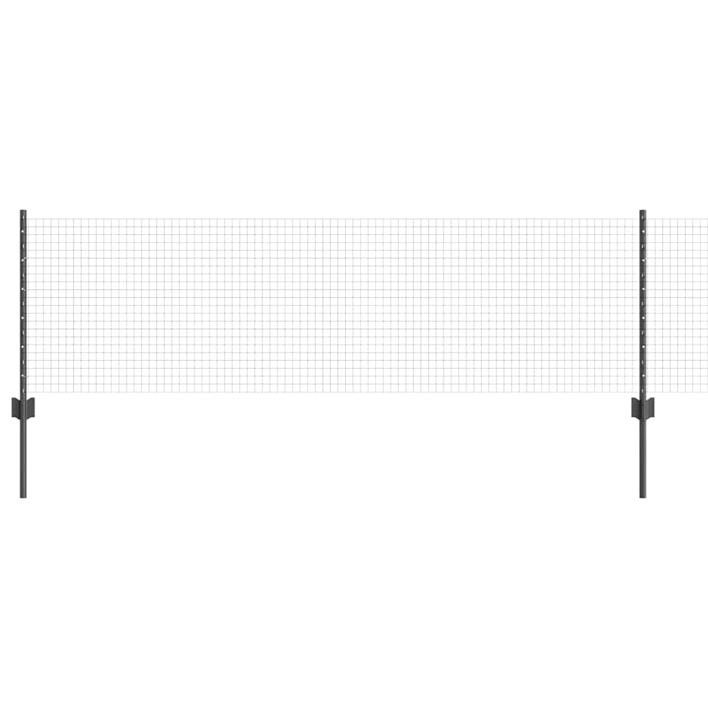 Hegesztett drótkerítés oszlopokkal 100 x 0,6 m Szürke Háló