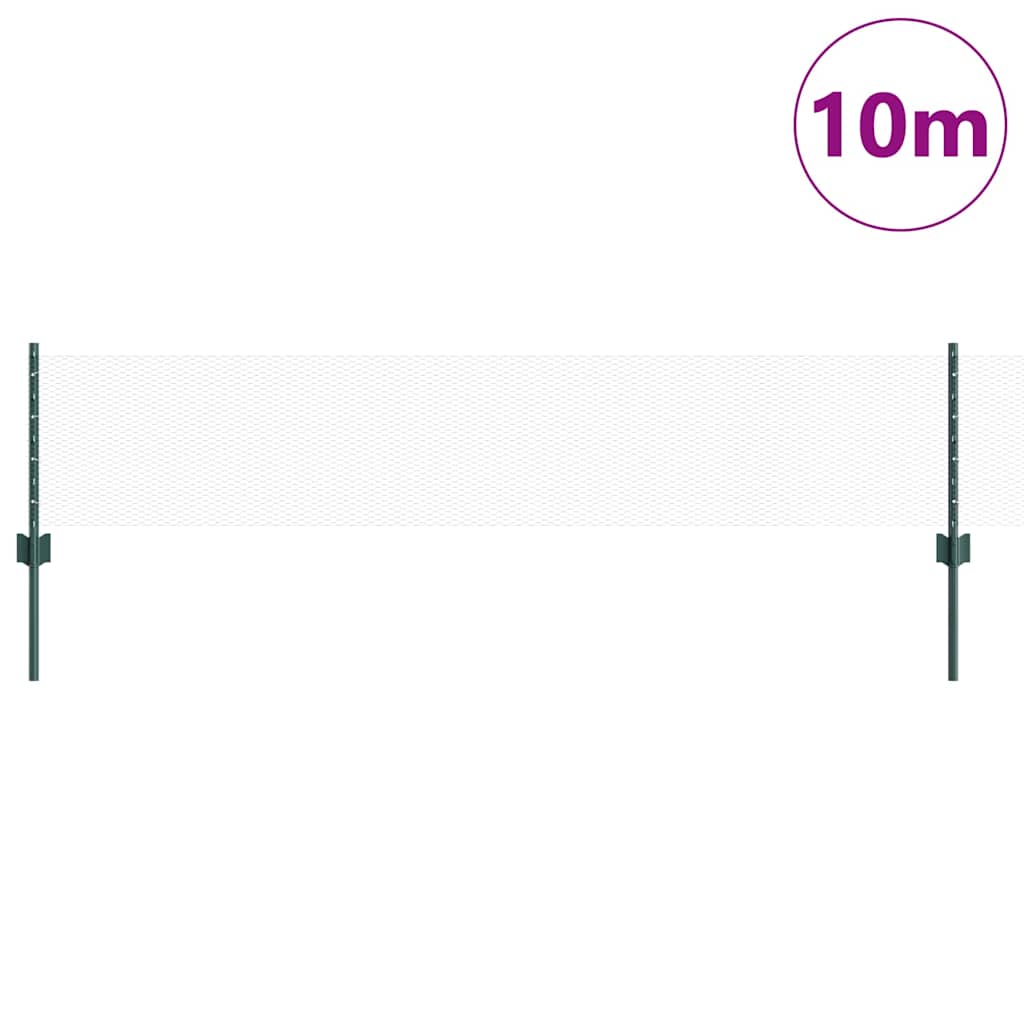 Hegesztett Drótháló Kerítés 10 x 0,4 m PVC-bevonatos acél Zöld