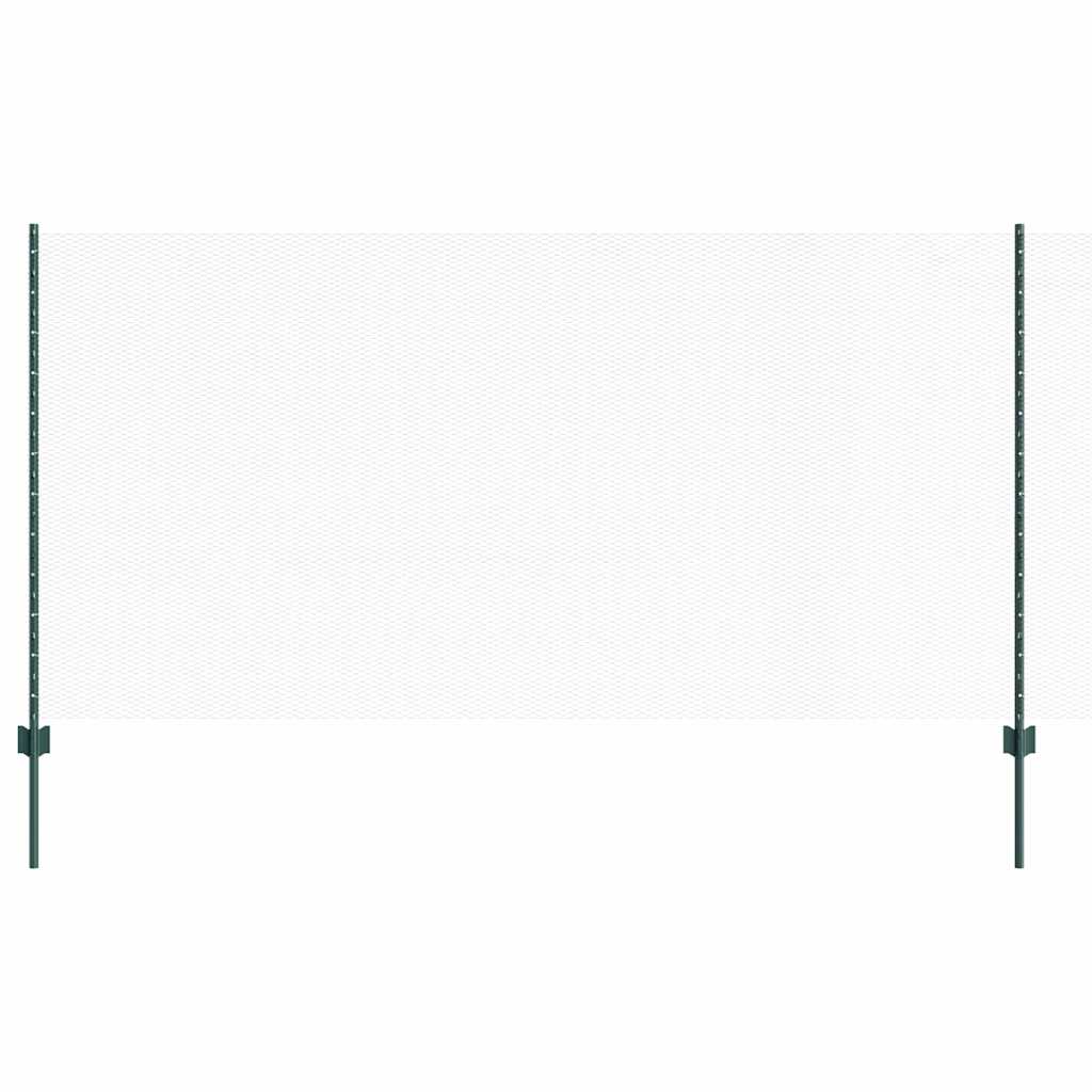 Hatszögletű kerítés oszlopokkal 50 x 1,2 m PVC-bevonatos acél
