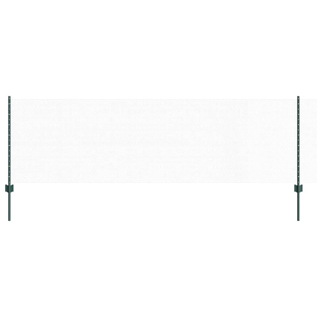 Hatszögletű kerítés oszlopokkal 100 x 0,8 m PVC-bevonatos acél