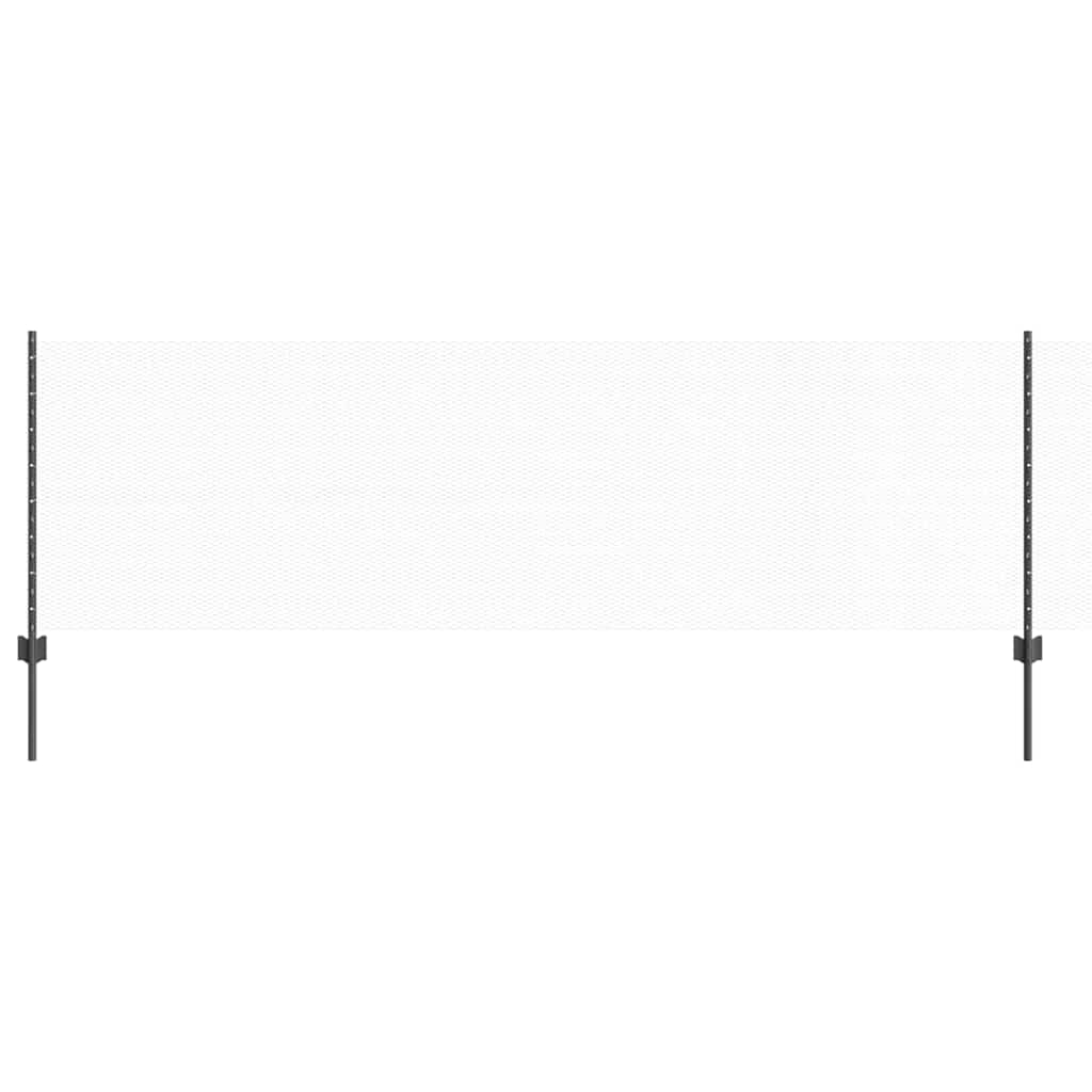Hatszögletű kerítés oszlopokkal 100 x 0,8 m PVC-bevonatos acél