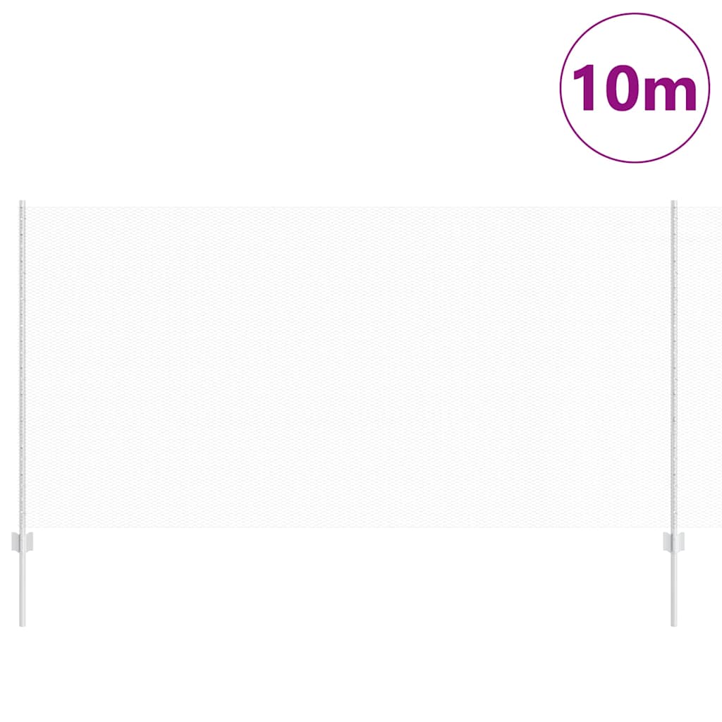 Hatszögletű kerítés oszlopokkal 10 x 1,2 m Horganyzott Acél