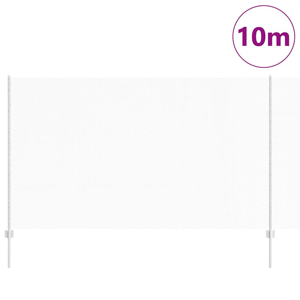 Hatszögletű kerítés oszlopokkal 10 x 1,4 m Horganyzott Acél
