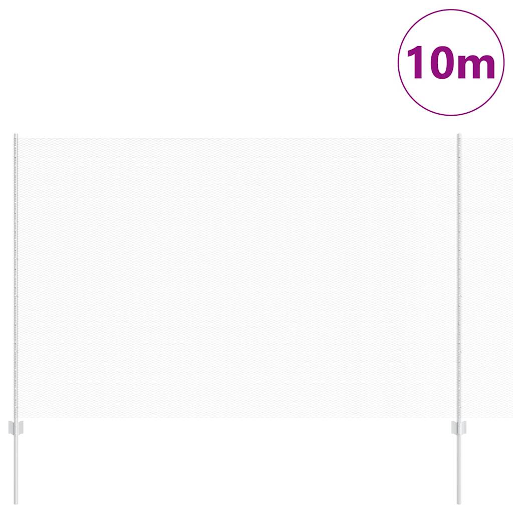 Hatszögletű kerítés oszlopokkal 10 x 1,6 m Horganyzott Acél