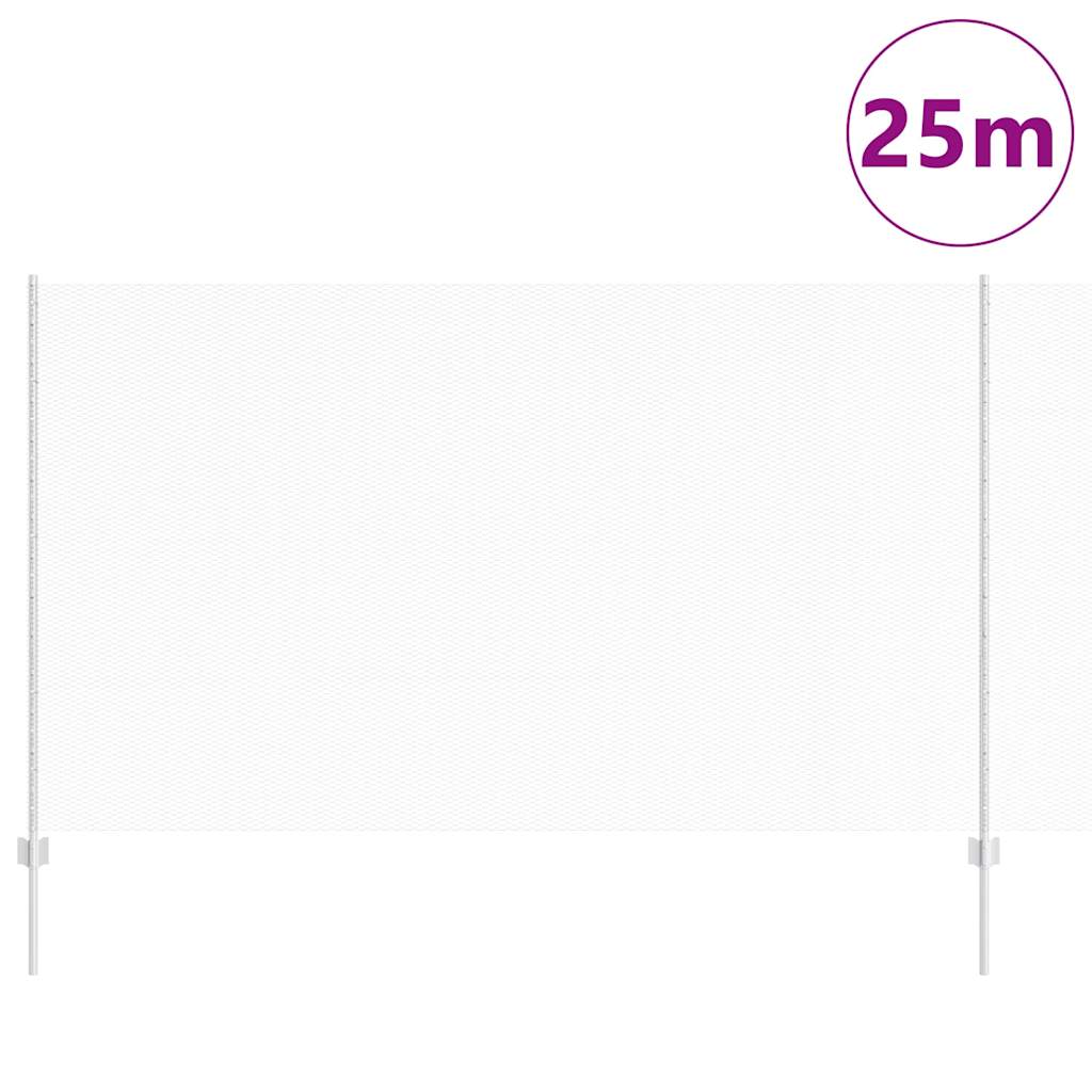 Hatszögletű kerítés oszlopokkal 25 x 1,4 m Horganyzott Acél