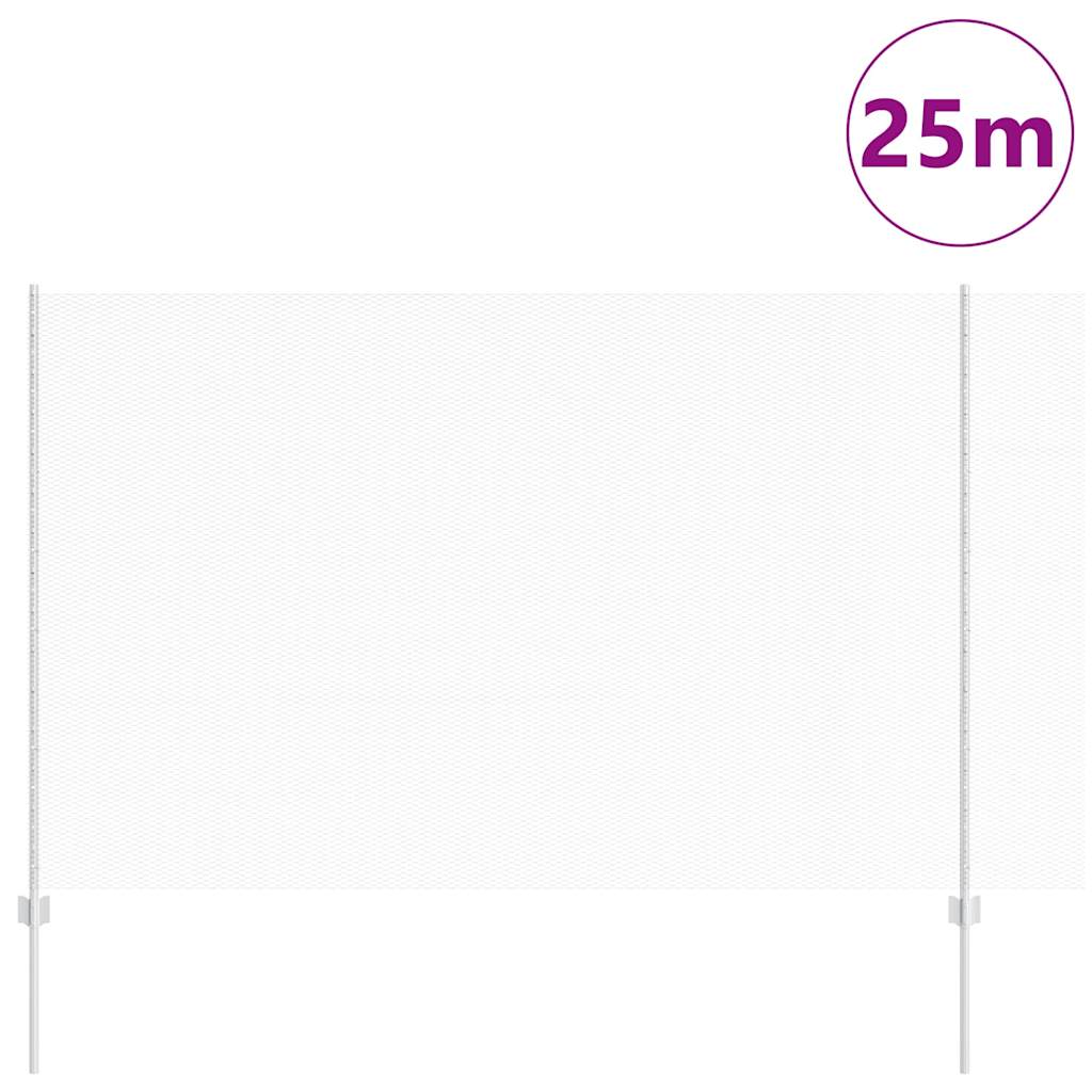 Hatszögletű kerítés oszlopokkal 25 x 1,6 m Horganyzott Acél