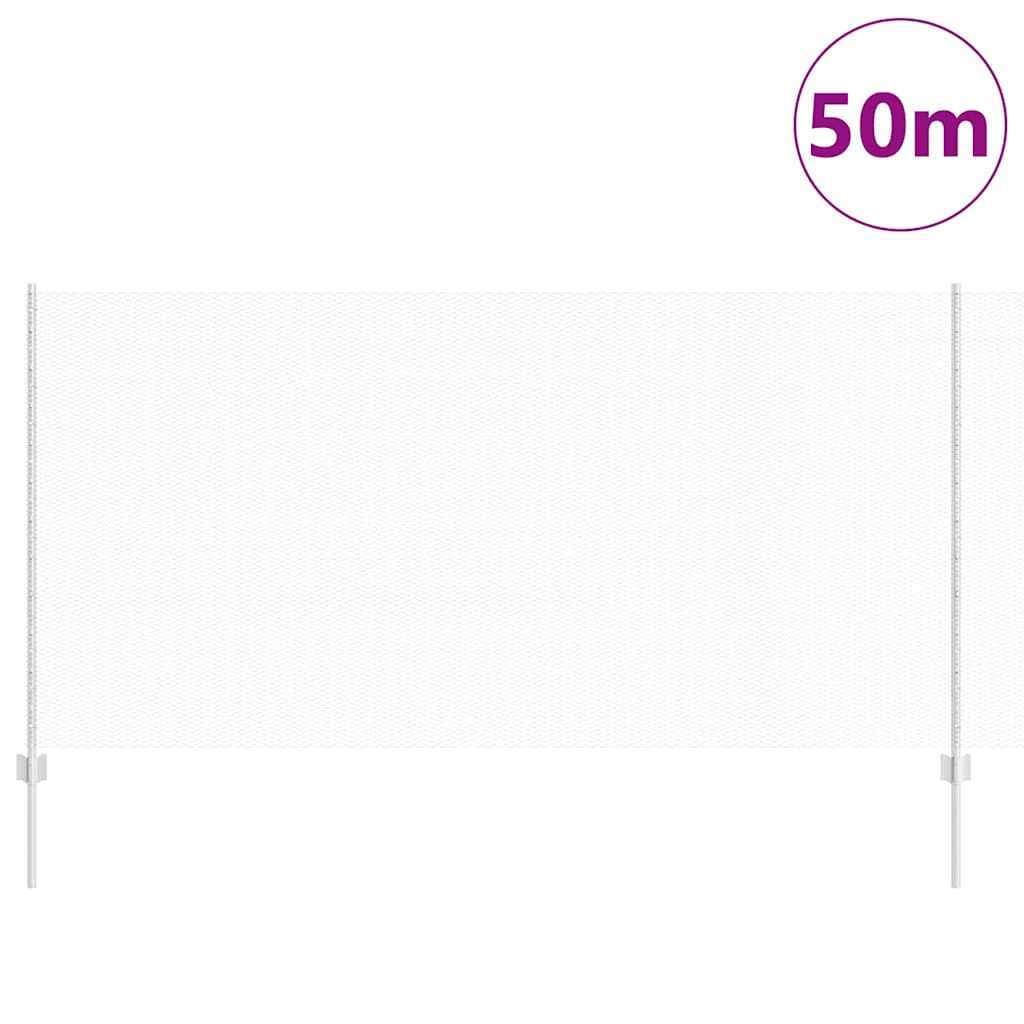 Hatszögletű kerítés oszlopokkal 50 x 1,2 m Horganyzott Acél