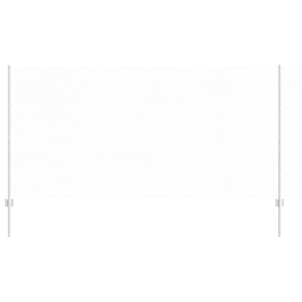 Hatszögletű kerítés oszlopokkal 50 x 1,2 m Horganyzott Acél
