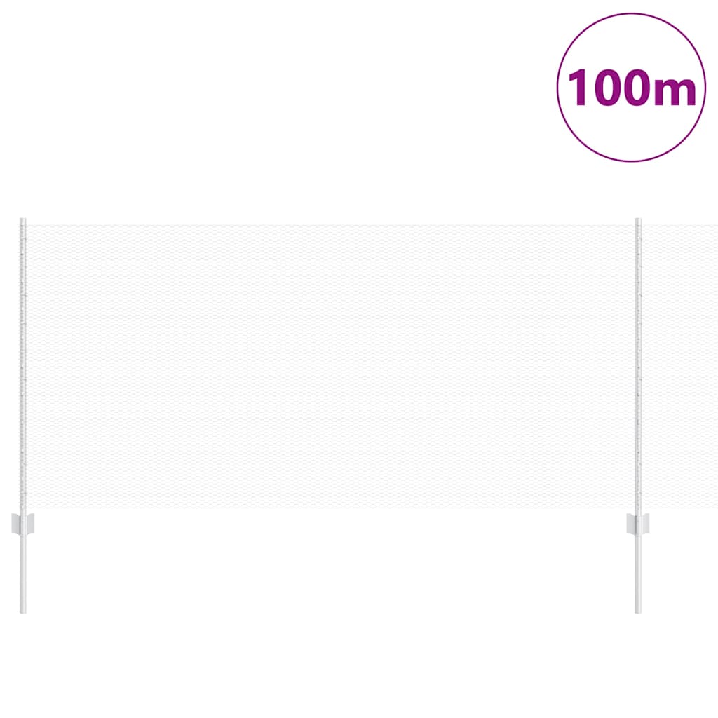Hatszögletű kerítés oszlopokkal 100 x 1 m Horganyzott Acél Háló