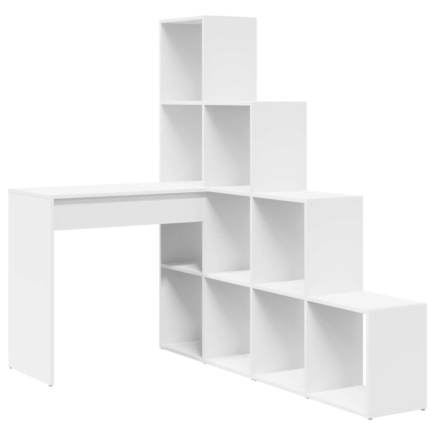 Sarokíróasztal Fehér 101,5 x 149,5 x 149,5 cm Szerelt Fa