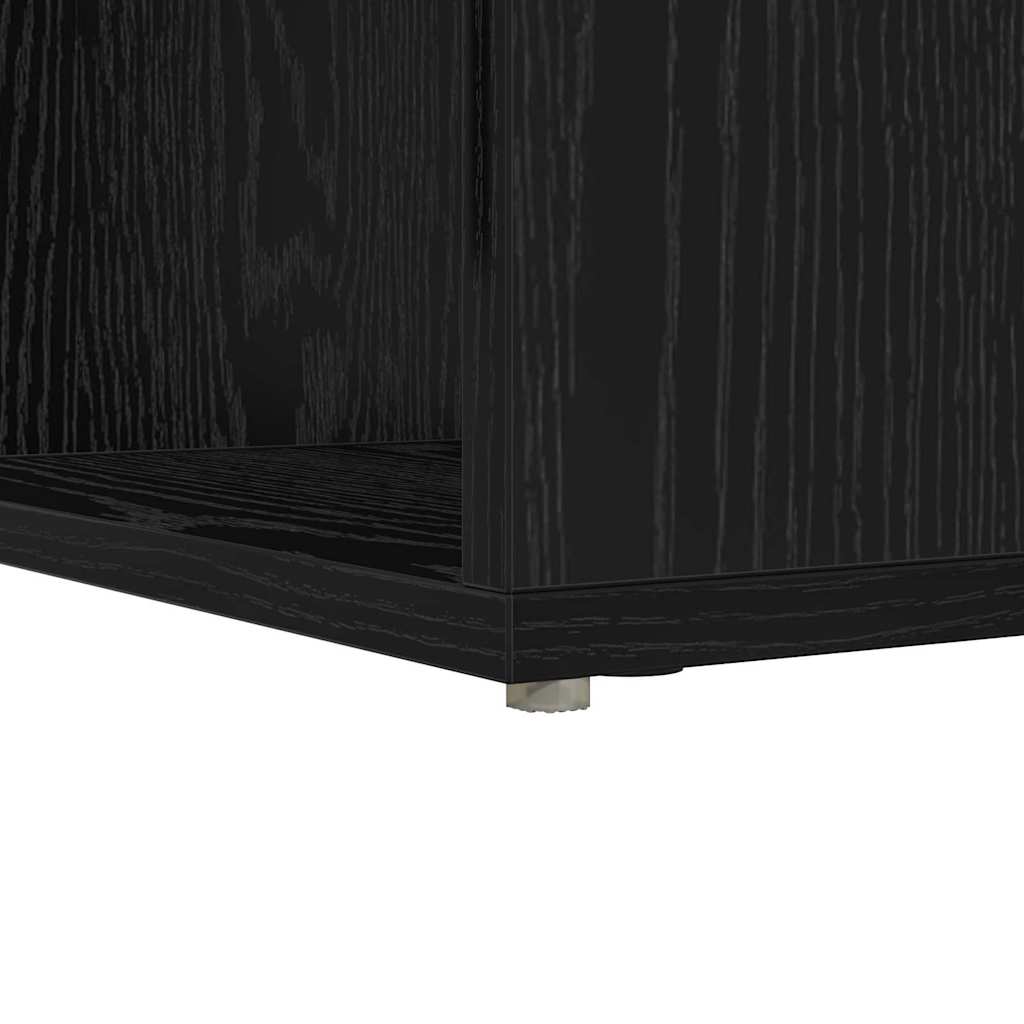 Sarokíróasztal Fekete tölgy 101,5 x 149,5 x 149,5 cm Szerelt Fa