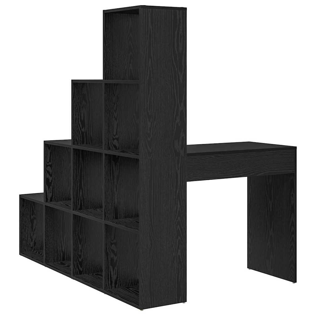 Sarokíróasztal Fekete tölgy 101,5 x 149,5 x 149,5 cm Szerelt Fa