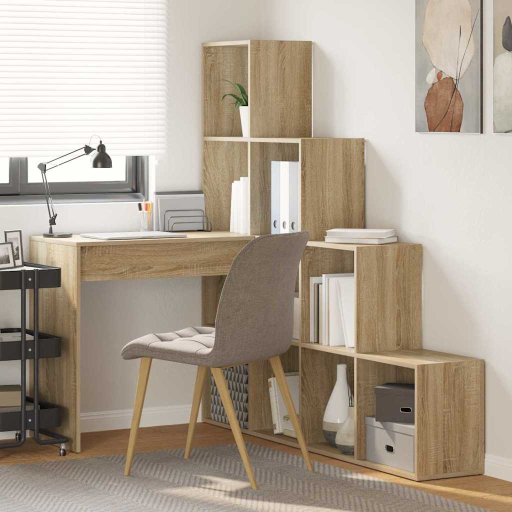 Sarokíróasztal Sonoma tölgy 101,5 x 149,5 x 149,5 cm Szerelt Fa