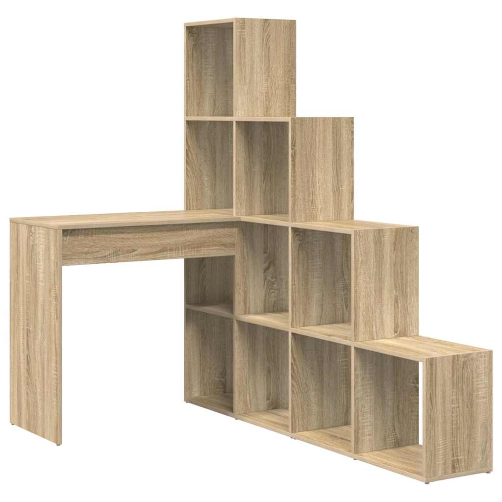 Sarokíróasztal Sonoma tölgy 101,5 x 149,5 x 149,5 cm Szerelt Fa